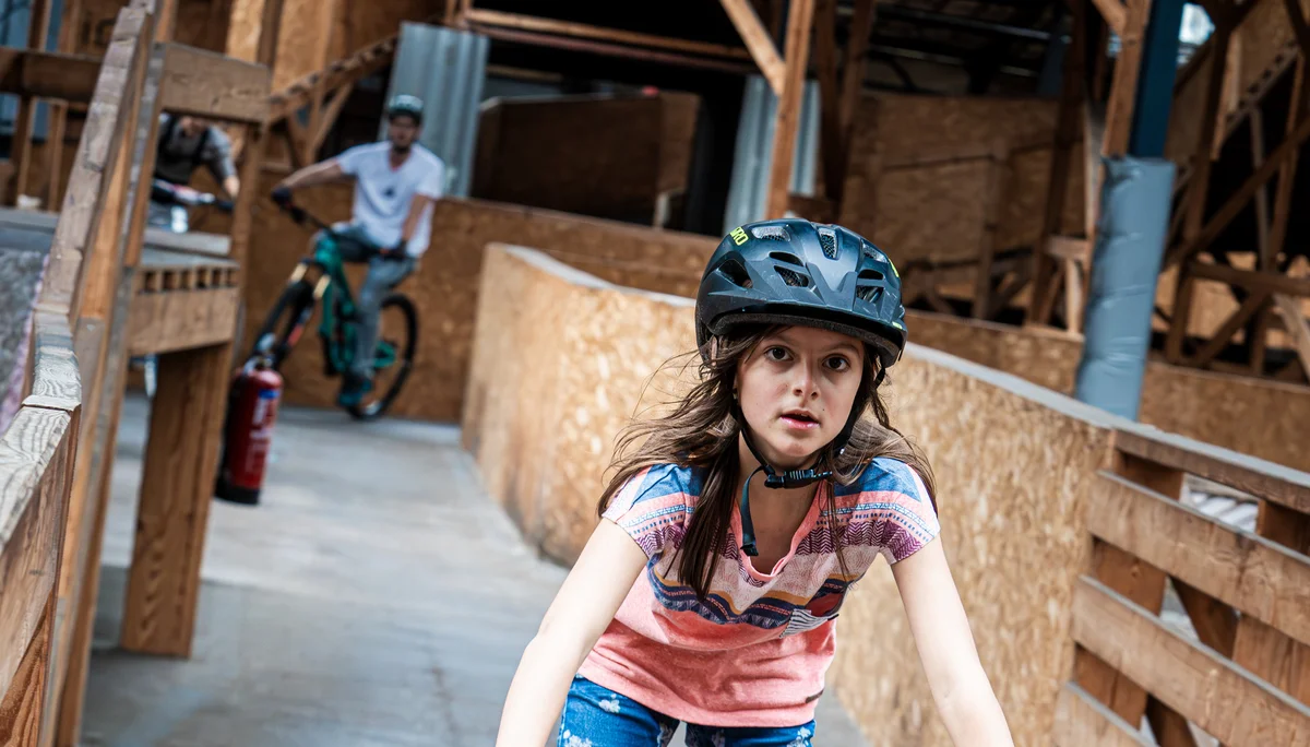 Mitglied der DAV MTB Gruppe im Bikepark Stride in Frankreich. | © BG Calw