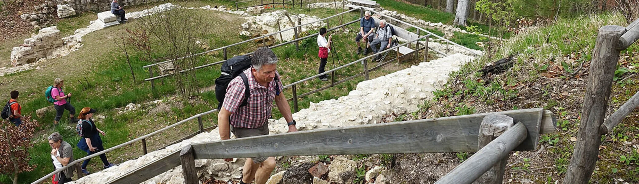 Bei der Ruine Kocherburg | © DAV Sektion Schwaben, BG Ellwangen