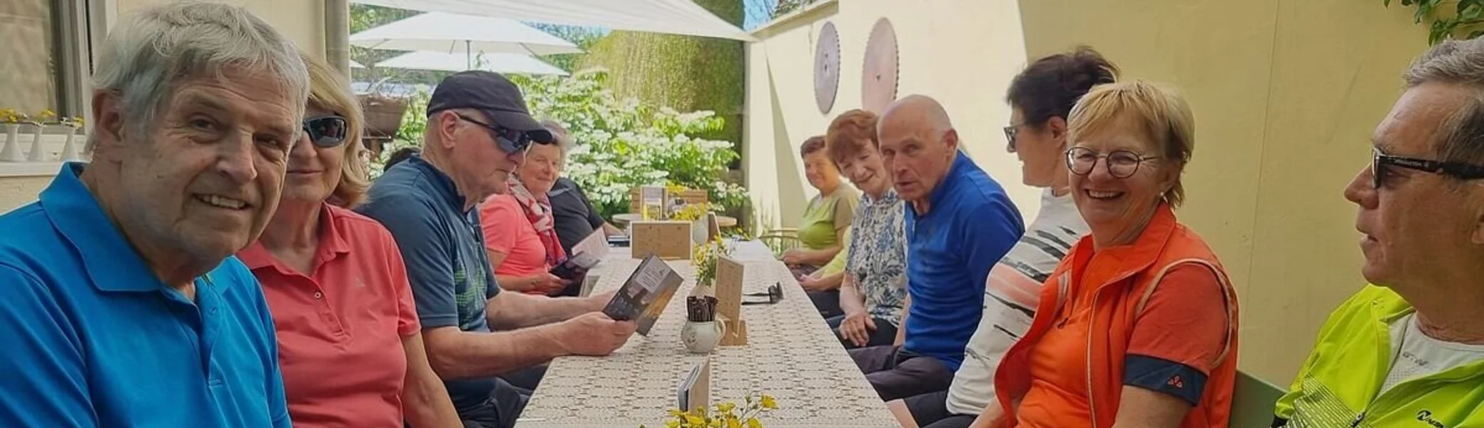 Abschluss im Gartenkaffee von Victoria | © DAV Sektion Schwaben, BG Ellwangen