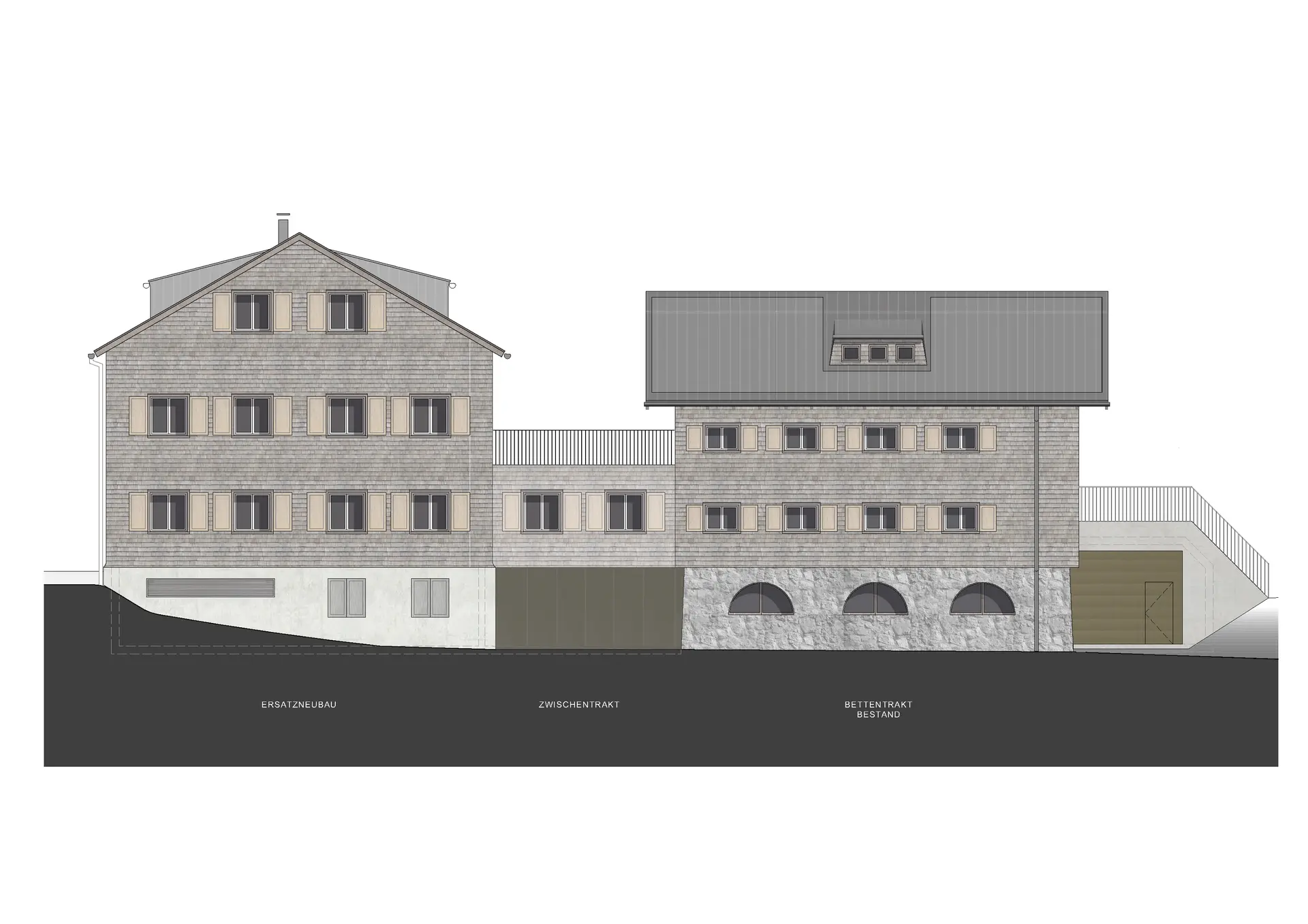 Geplanter Neubau Schwarzwasserhütte | © DAV Sektion Schwaben