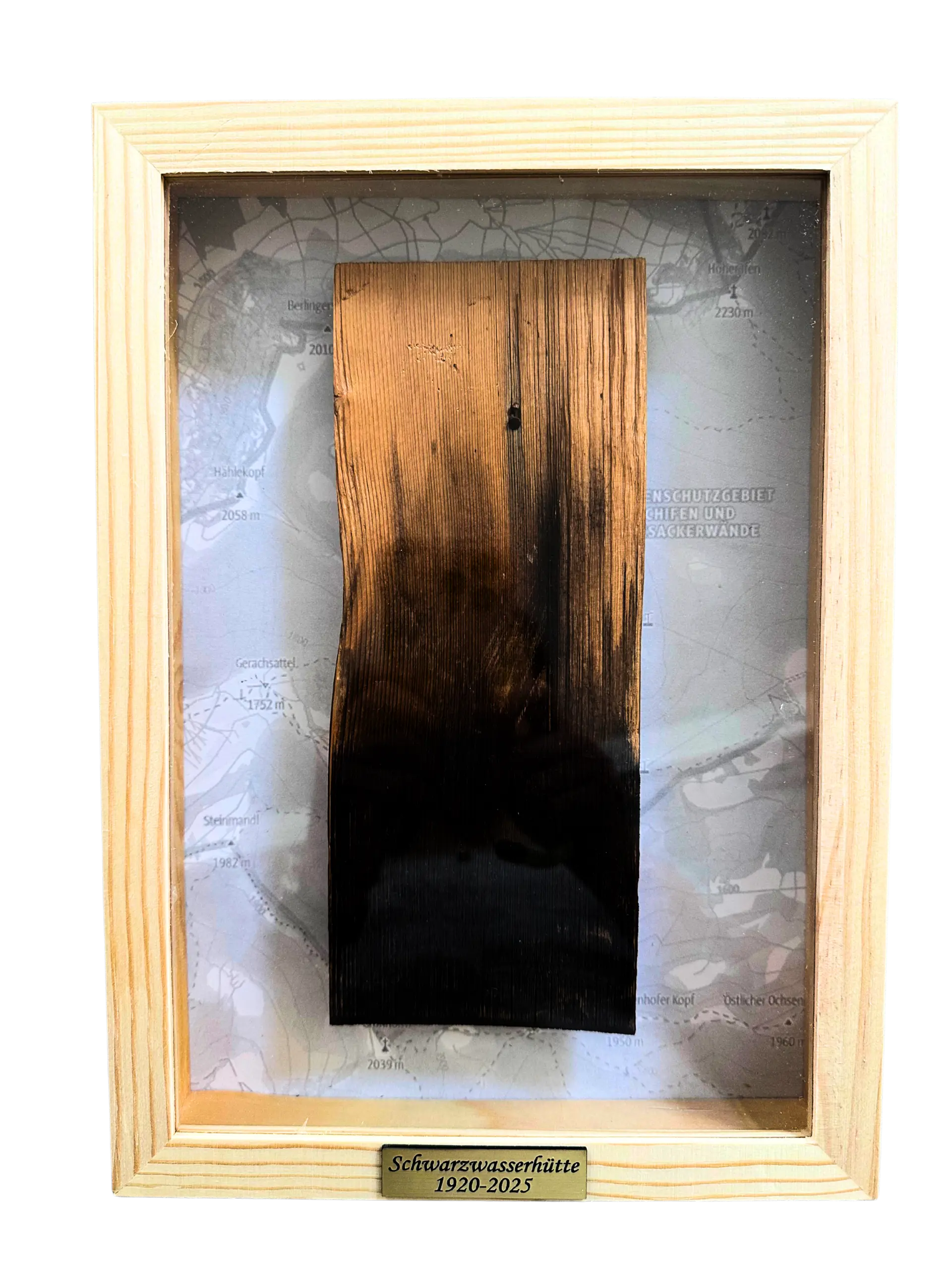 Holzschindel in Bilderrahmen | © DAV Schwaben