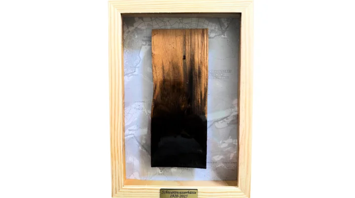 Holzschindel in Bilderrahmen | © DAV Schwaben