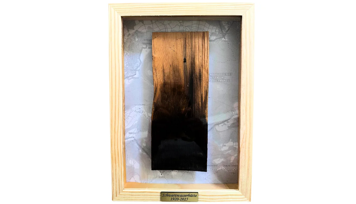 Holzschindel in Bilderrahmen | © DAV Schwaben